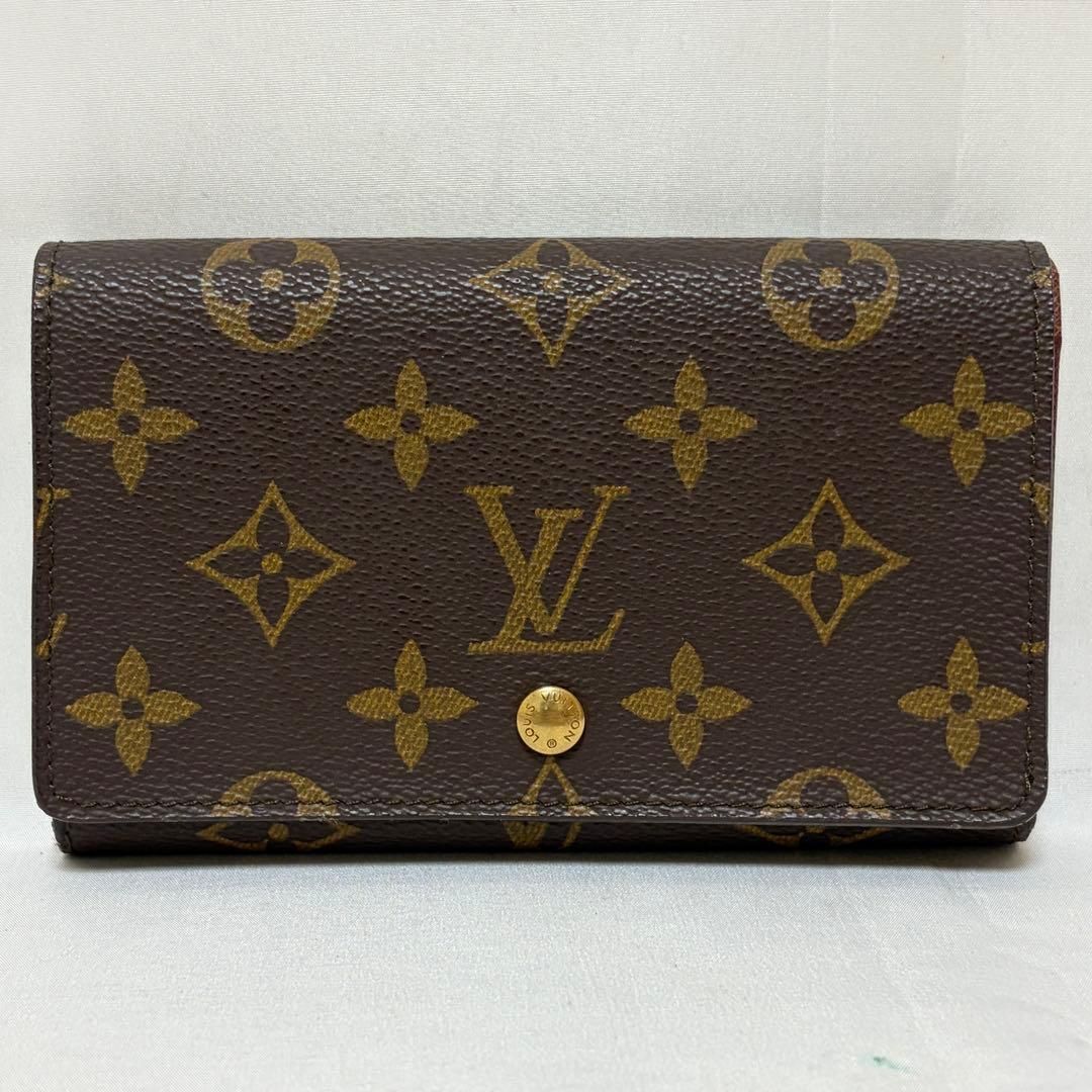 Louis Vuitton ルイヴィトン ポルトモネ ビエ トレゾール L字ファスナー 二つ折り財布 モノグラム M61730