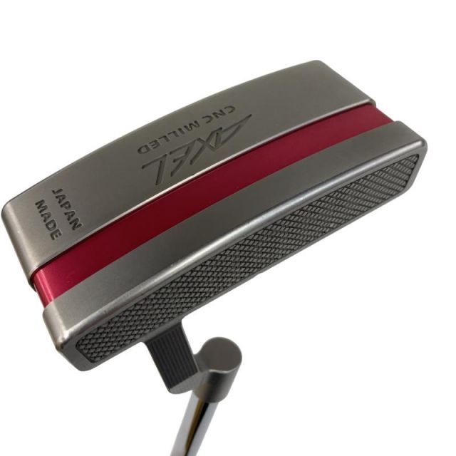 【中古】 つるや AXEL ZERO PLUS DEEP-G 34インチ(レッド) パター PT スチール (フレックスその他) メンズ 男性用 右利き 右用 Cランク ゴルフクラブ