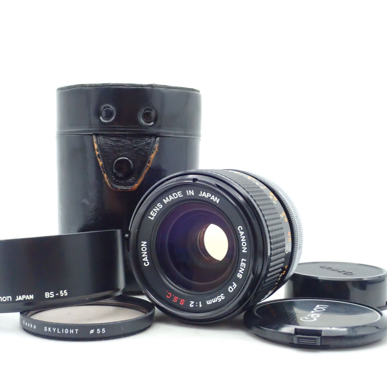 良品 Canon FD 35mm f2 S.S.C. SSC 凹み 最大絞り16 広角 単焦点 プライム マニュアル オールドレンズ 64735