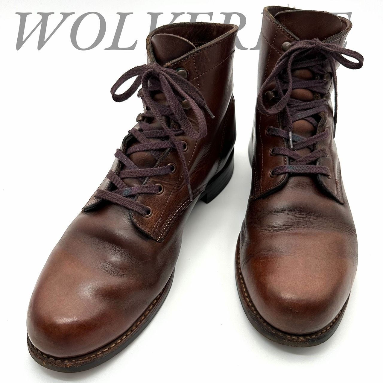 B5463】 WOLVERINE ウルヴァリン ワークブーツ 1000マイルブーツ 