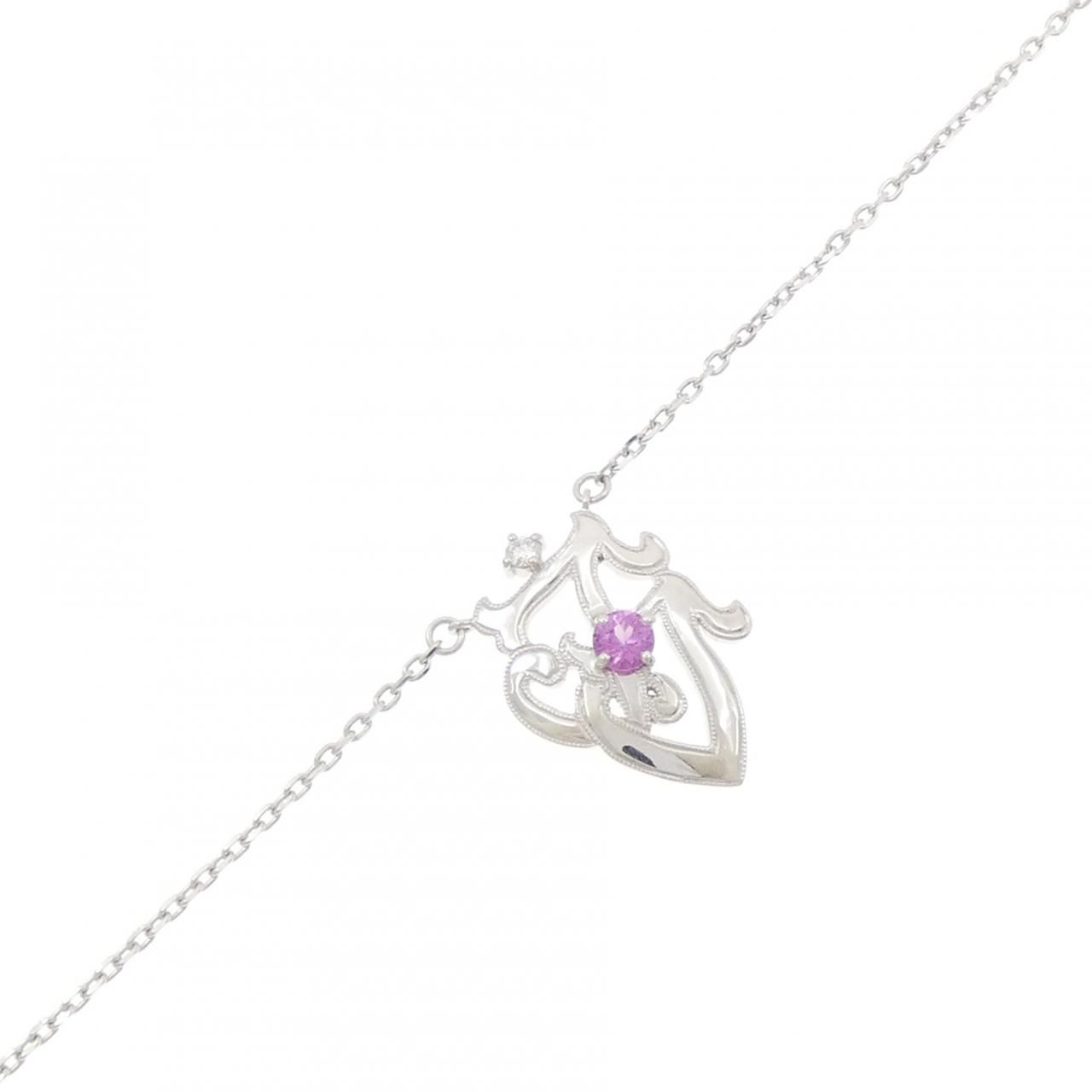 K18WG サファイヤ ブレスレット 0.190CT