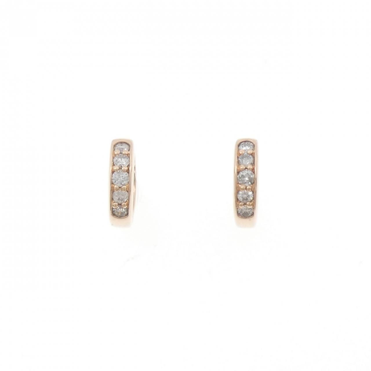K10PG ダイヤモンド ピアス 0.20CT