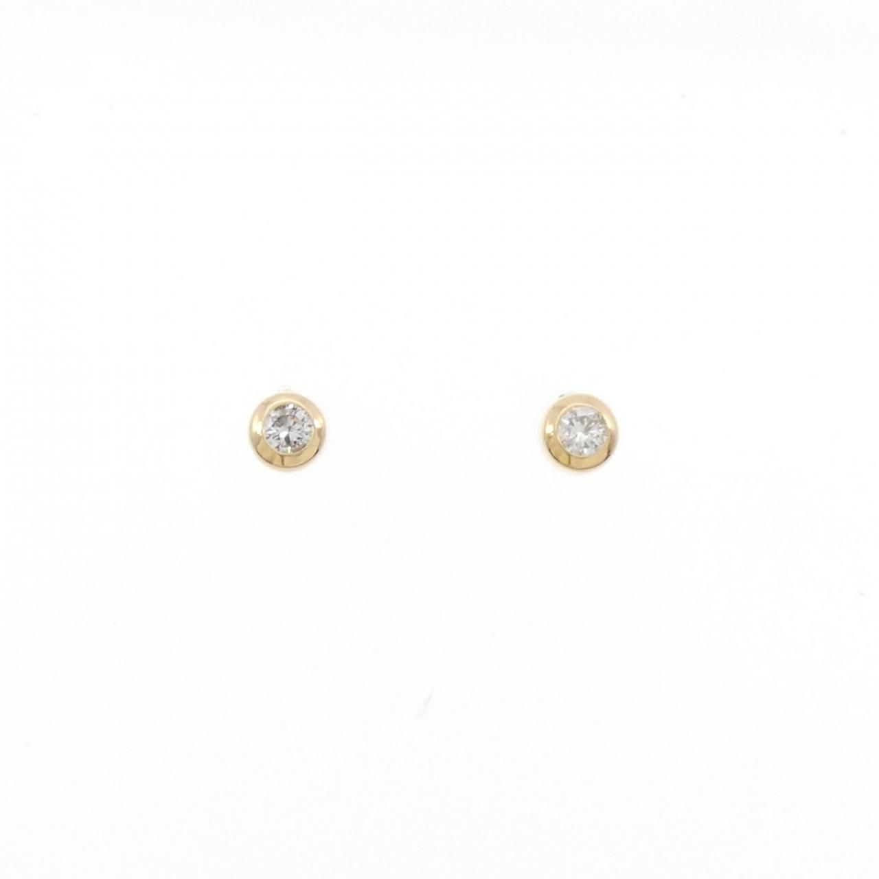 K18YG ダイヤモンド ピアス 0.18CT