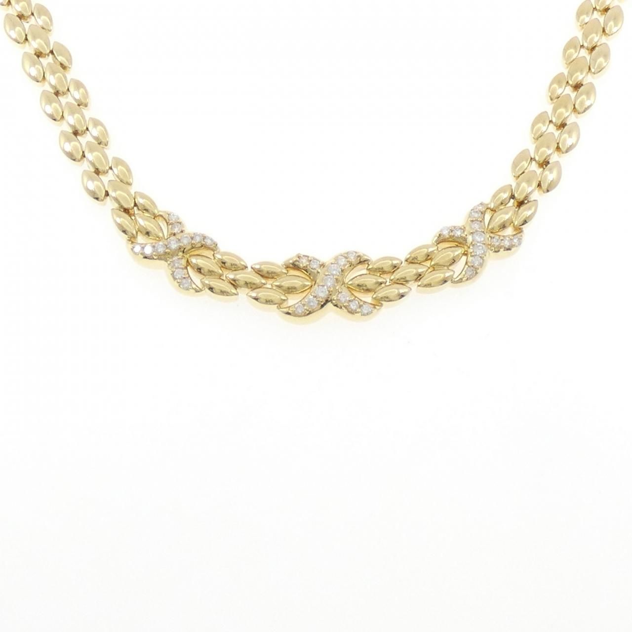 K18YG ダイヤモンド ネックレス 0.81CT