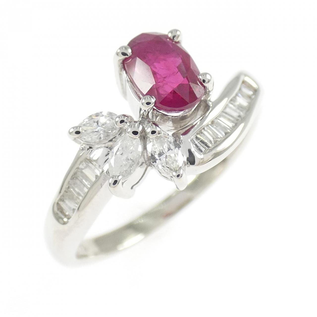 PT900 ルビー リング 0.80CT