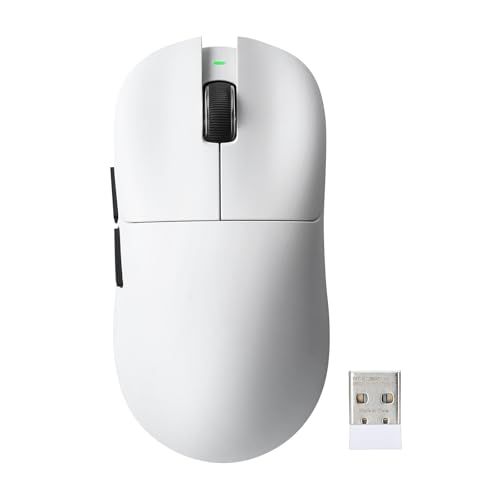YUNZII M1 ワイヤレスゲーミングマウス 3モード（2.4GHz/Bluetooth/有線） ゲーミングマウス PAW3311センサー搭載 10000DPI 充電式ワイヤレスマウス 5つプログラマブルボタン付き Win & Macでソフトウェア 国内発送