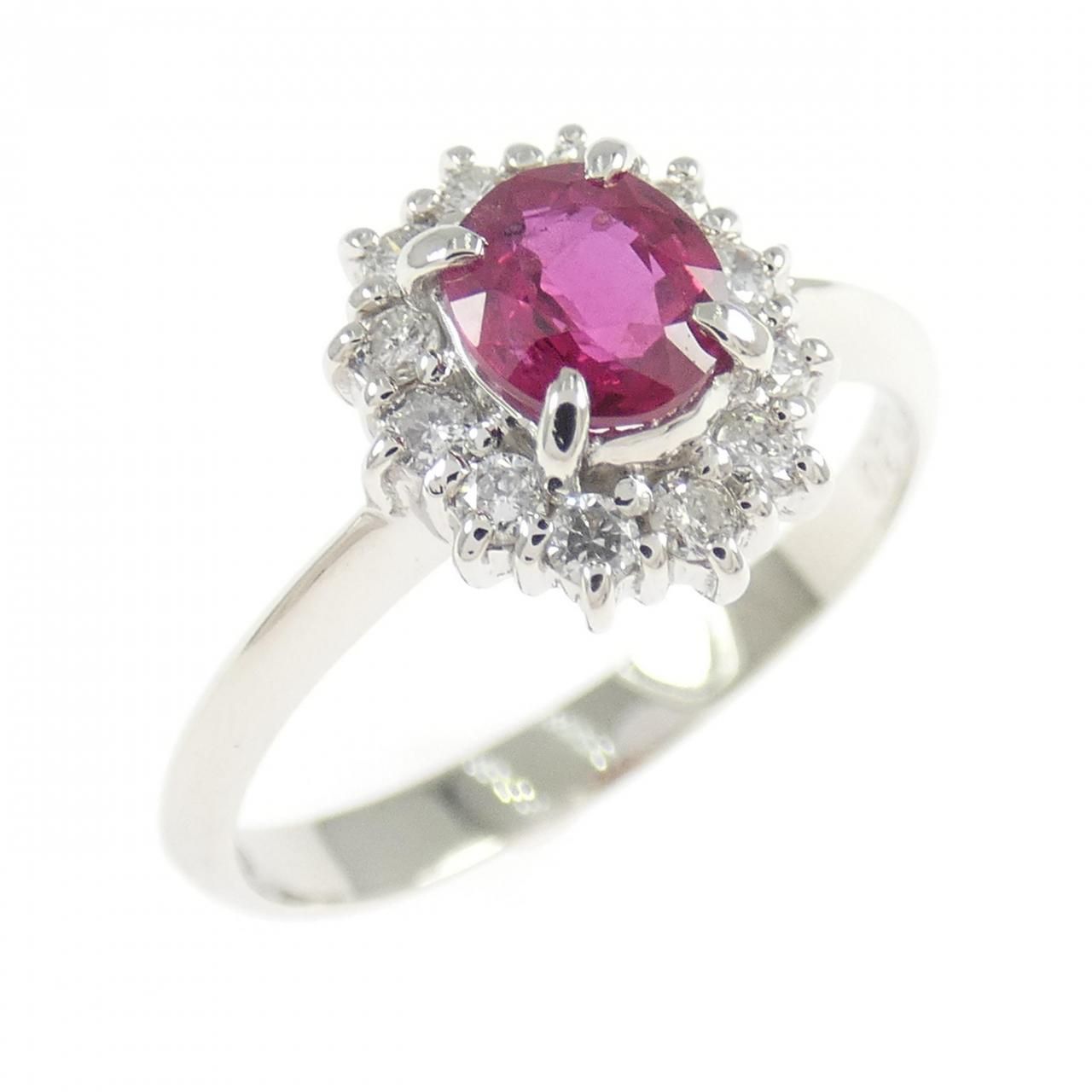 PT900 ルビー リング 0.56CT