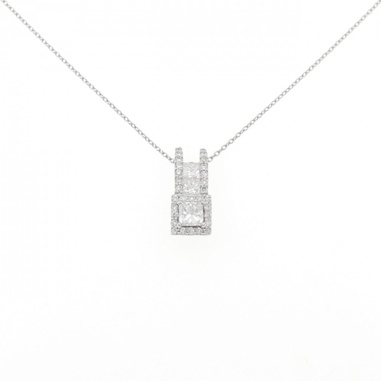 PT900/PT850 ダイヤモンド ネックレス 0.346CT