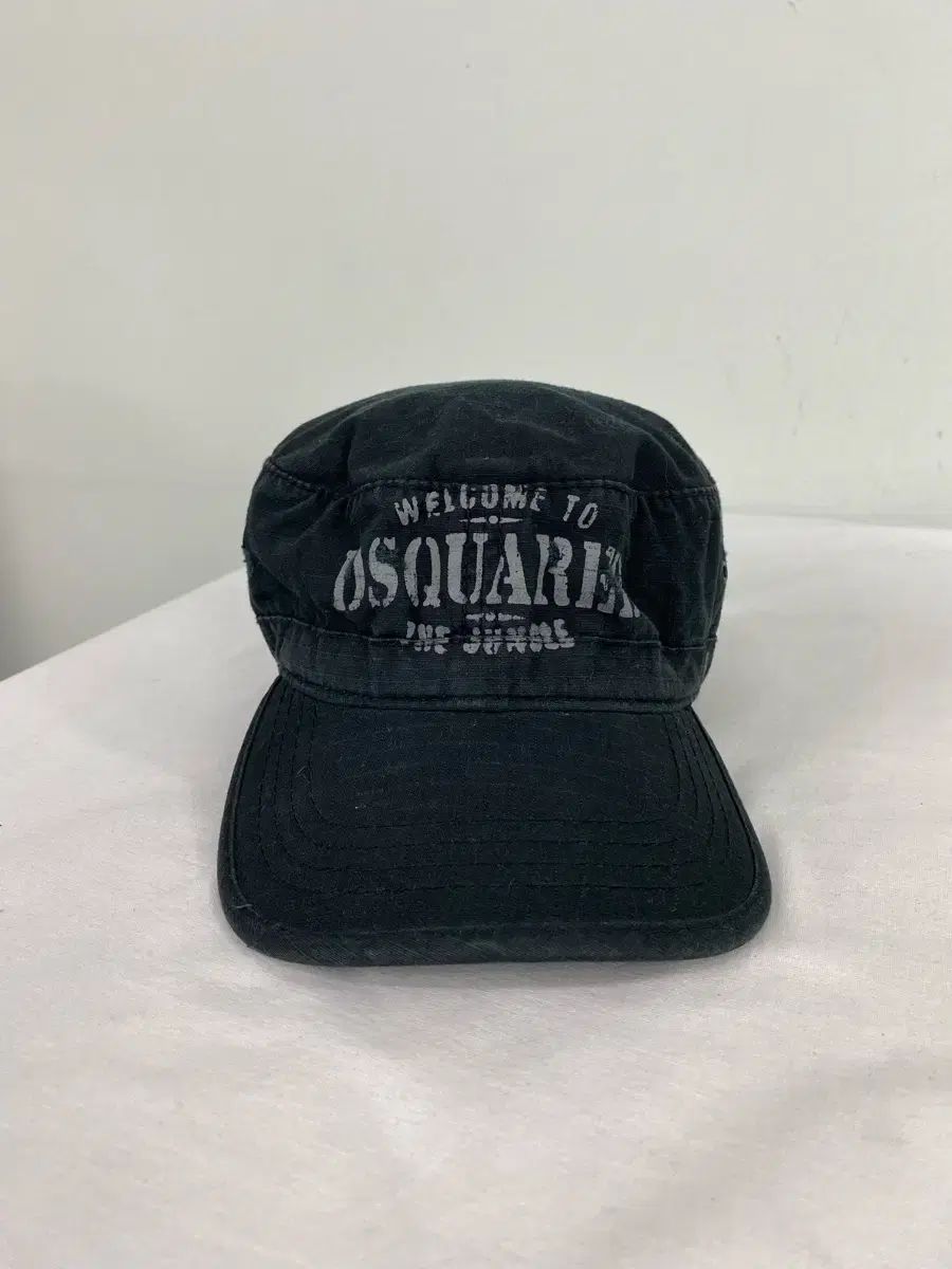 DSQUARED2 ディースクエアード2 ブラック ウール ワークキャップ キャップ