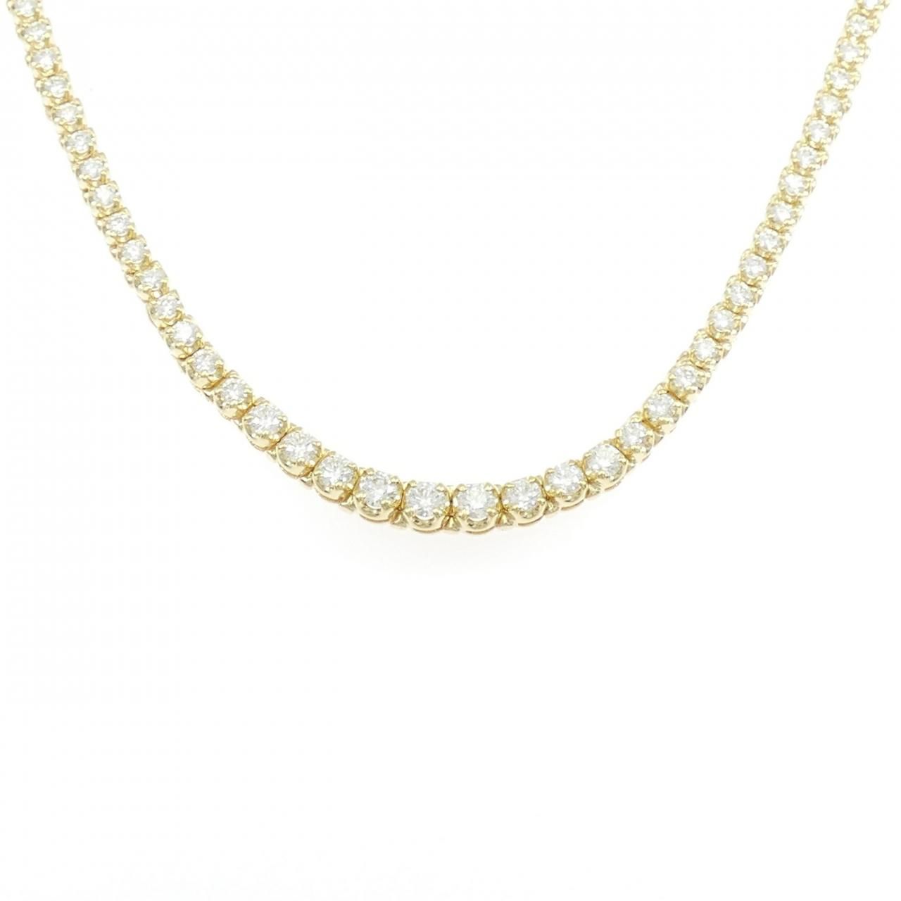 K18YG ダイヤモンド ネックレス 6.373CT