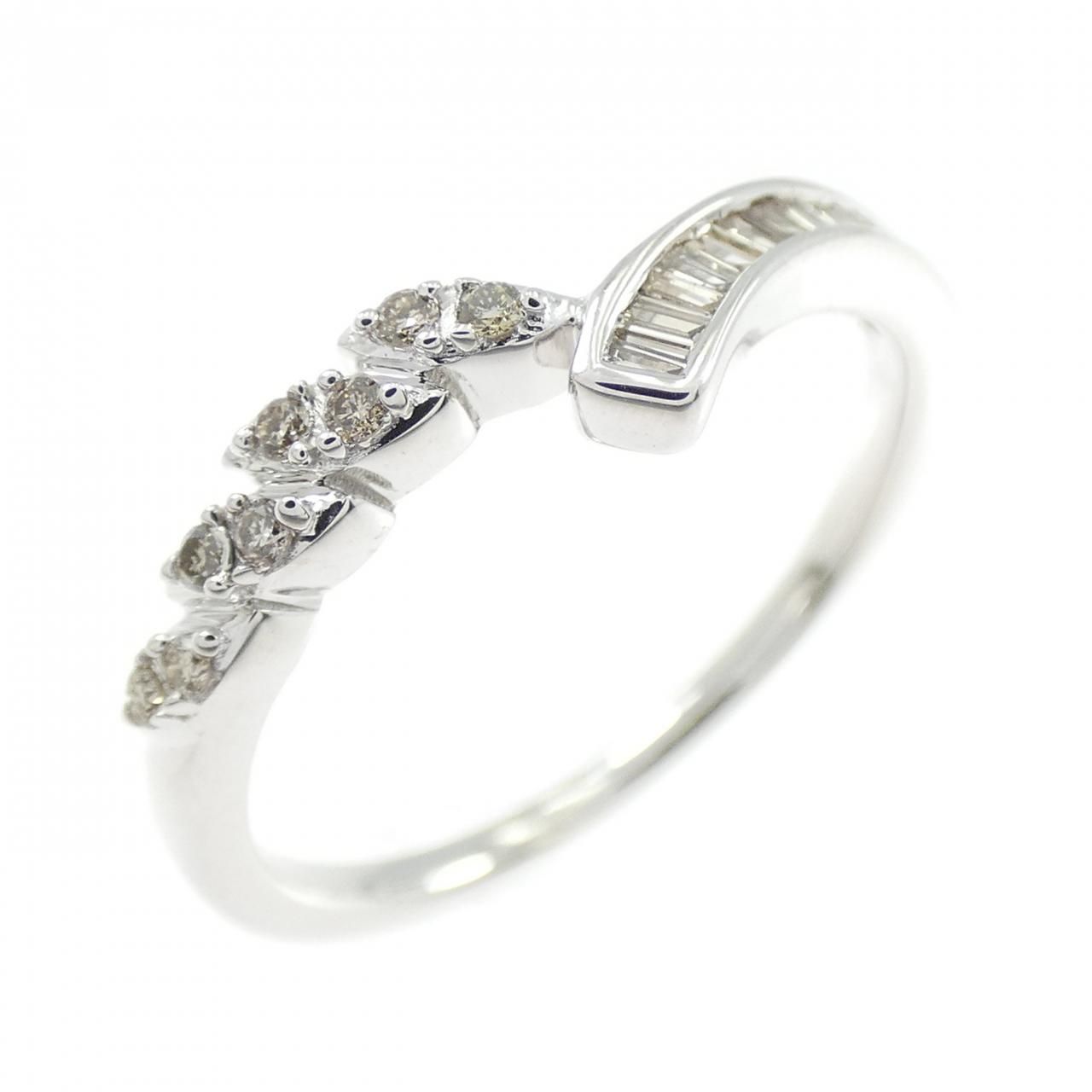 K18WG ダイヤモンド リング 0.15CT