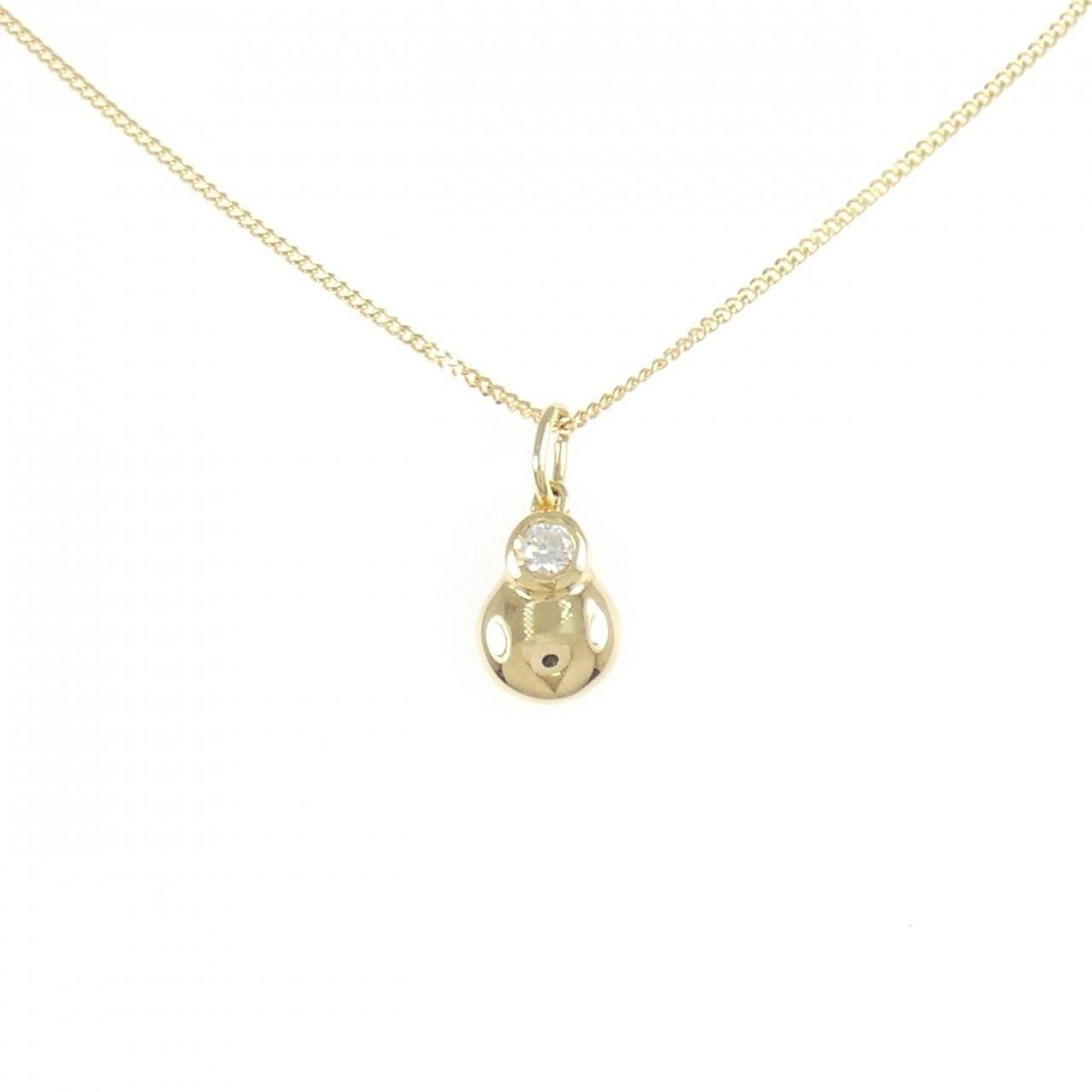 K18YG ダイヤモンド ネックレス 0.10CT