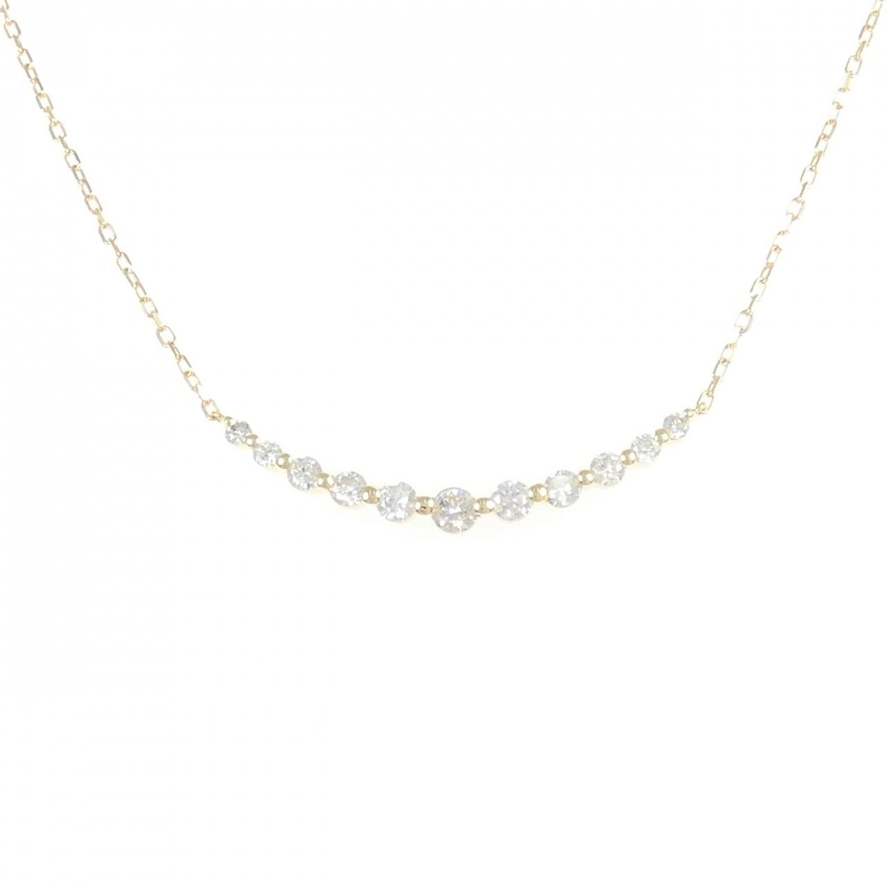 K18YG ダイヤモンド ネックレス 0.50CT
