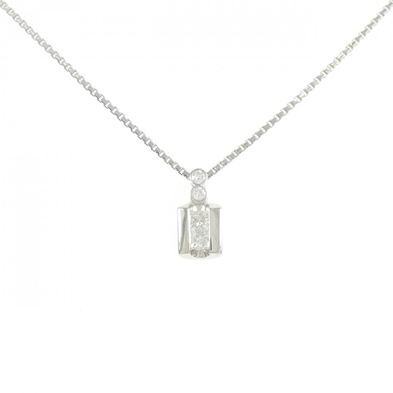 PT900/PT850 ダイヤモンド ネックレス 0.30CT
