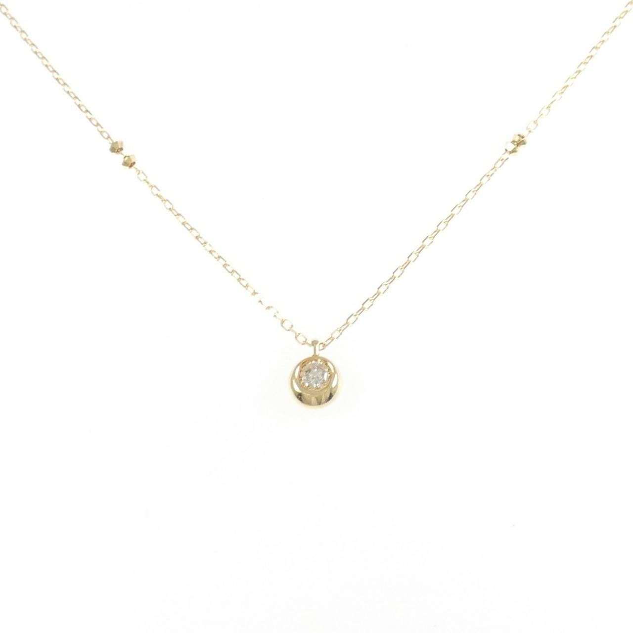 K18YG ダイヤモンド ネックレス 0.12CT
