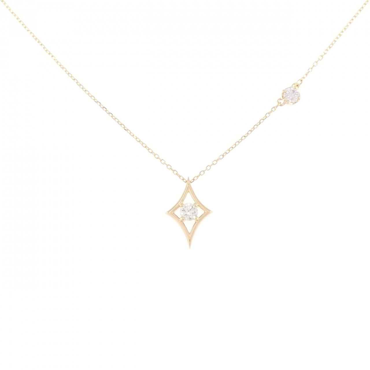 K18YG ダイヤモンド ネックレス 0.13CT