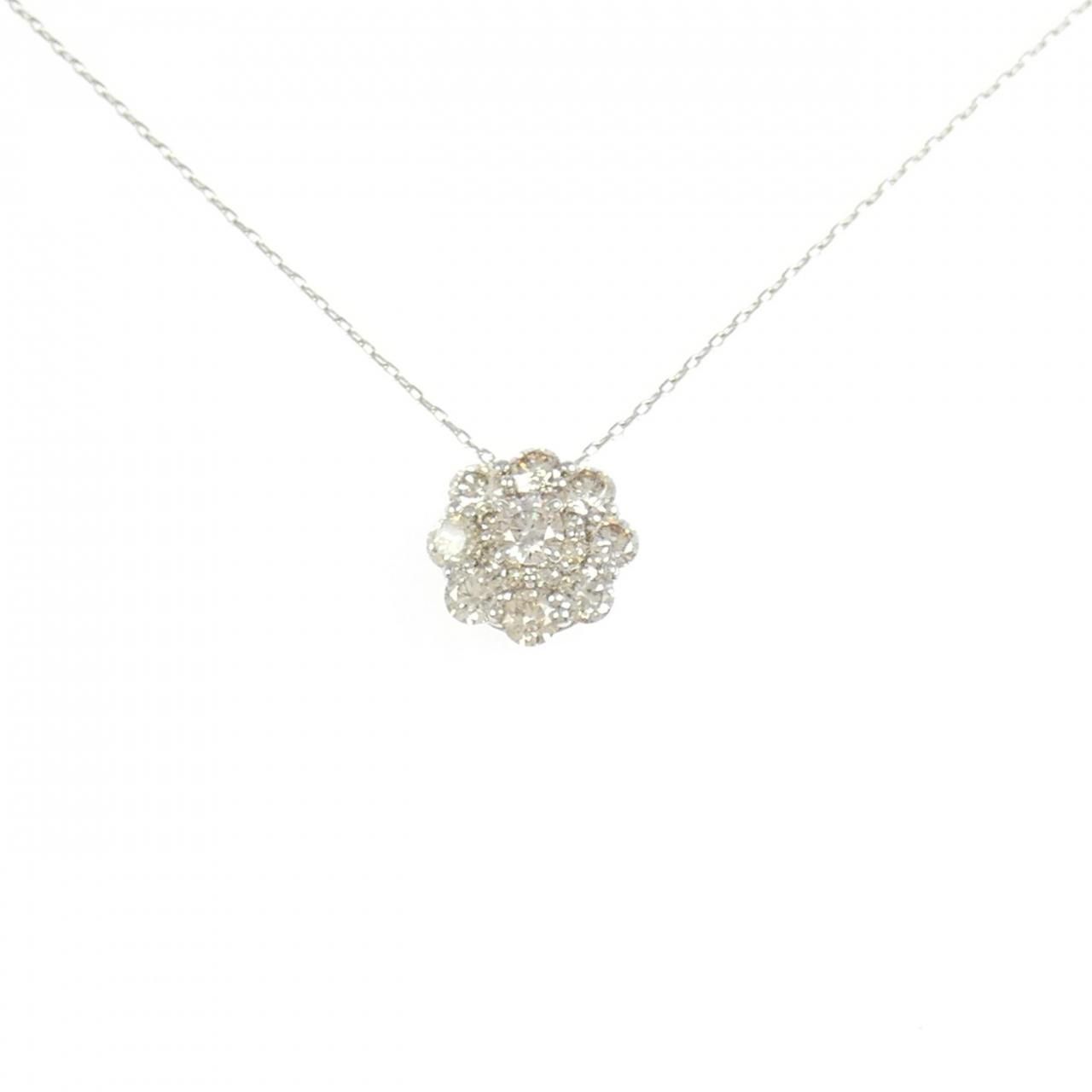 PT950 ダイヤモンド ネックレス 0.80CT