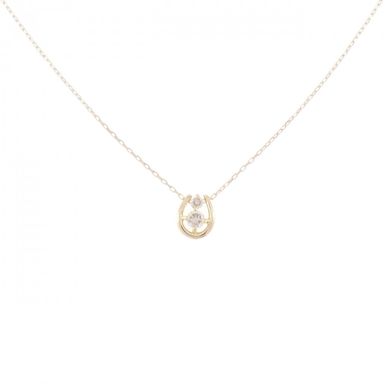 K18YG ダイヤモンド ネックレス 0.10CT