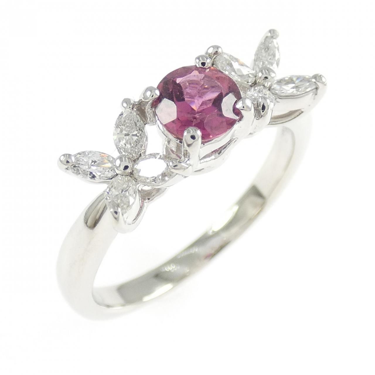 PT900 フラワー トルマリン リング 0.451CT 82,830円