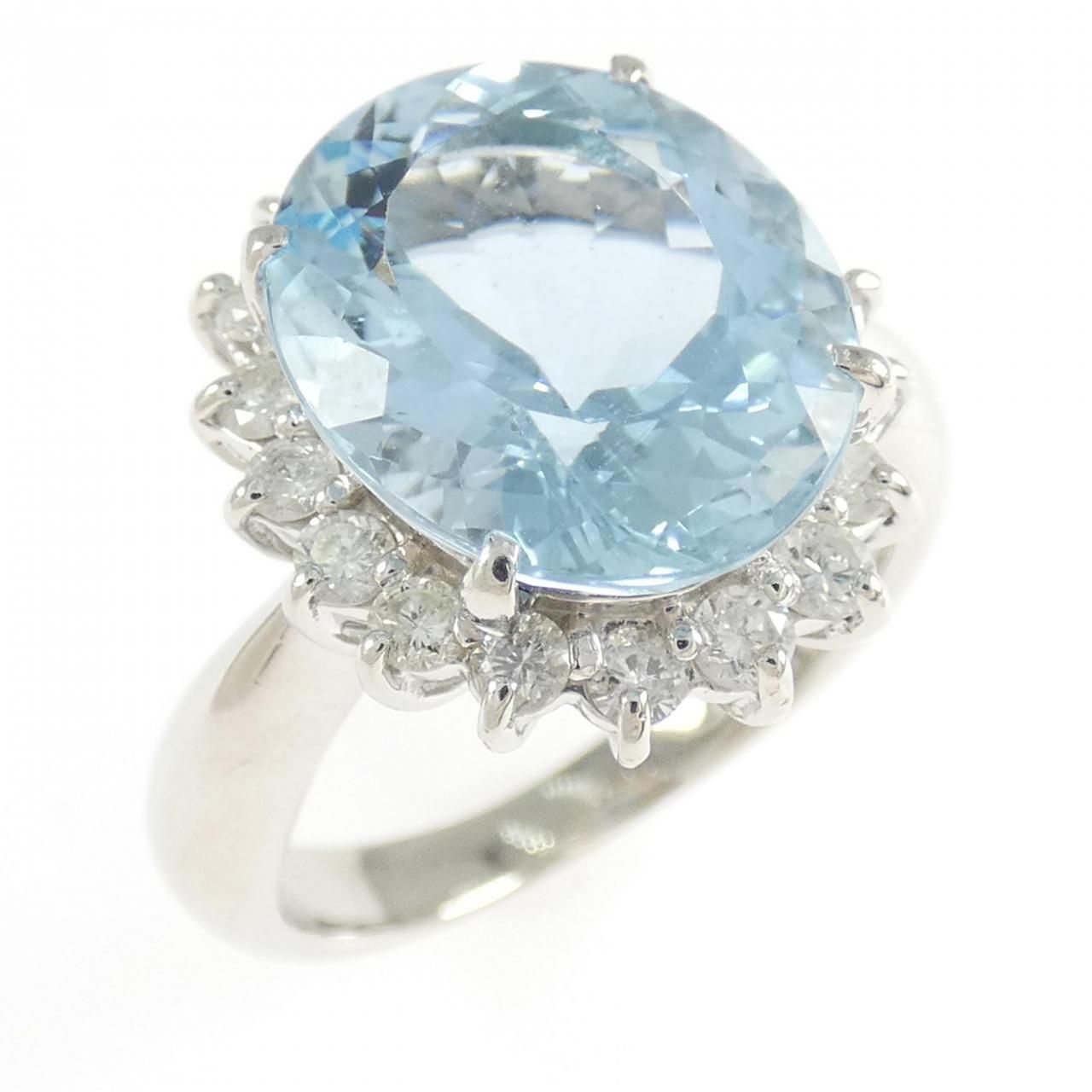 PT900 アクアマリン リング 5.35CT