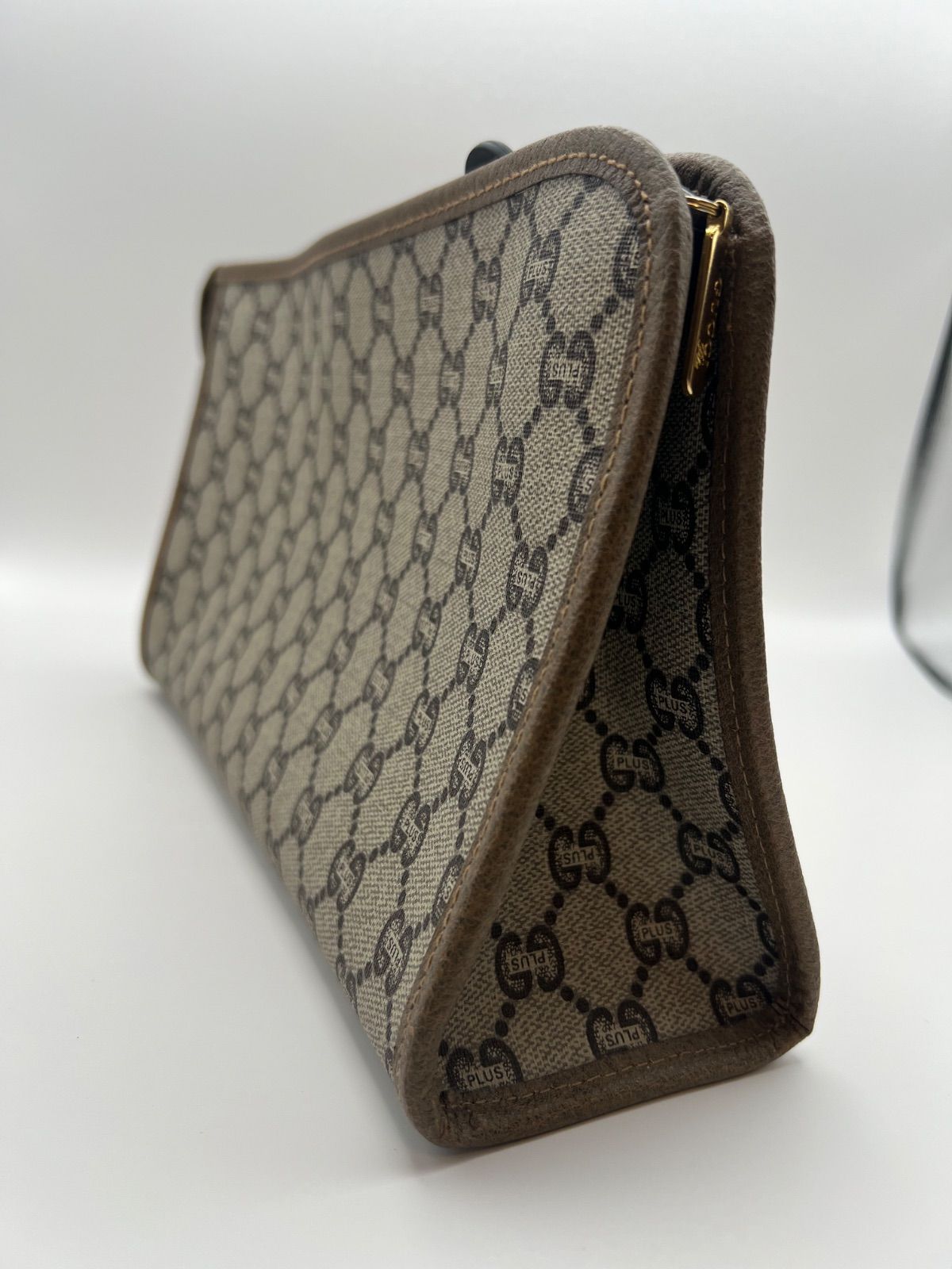 OLD GUCCI PLUS GG柄 クラッチバッグ ヴィンテージ PVC GUCCI PLUS オールドグッチ GG柄 クラッチバッグ セカンドバッグ PVC
