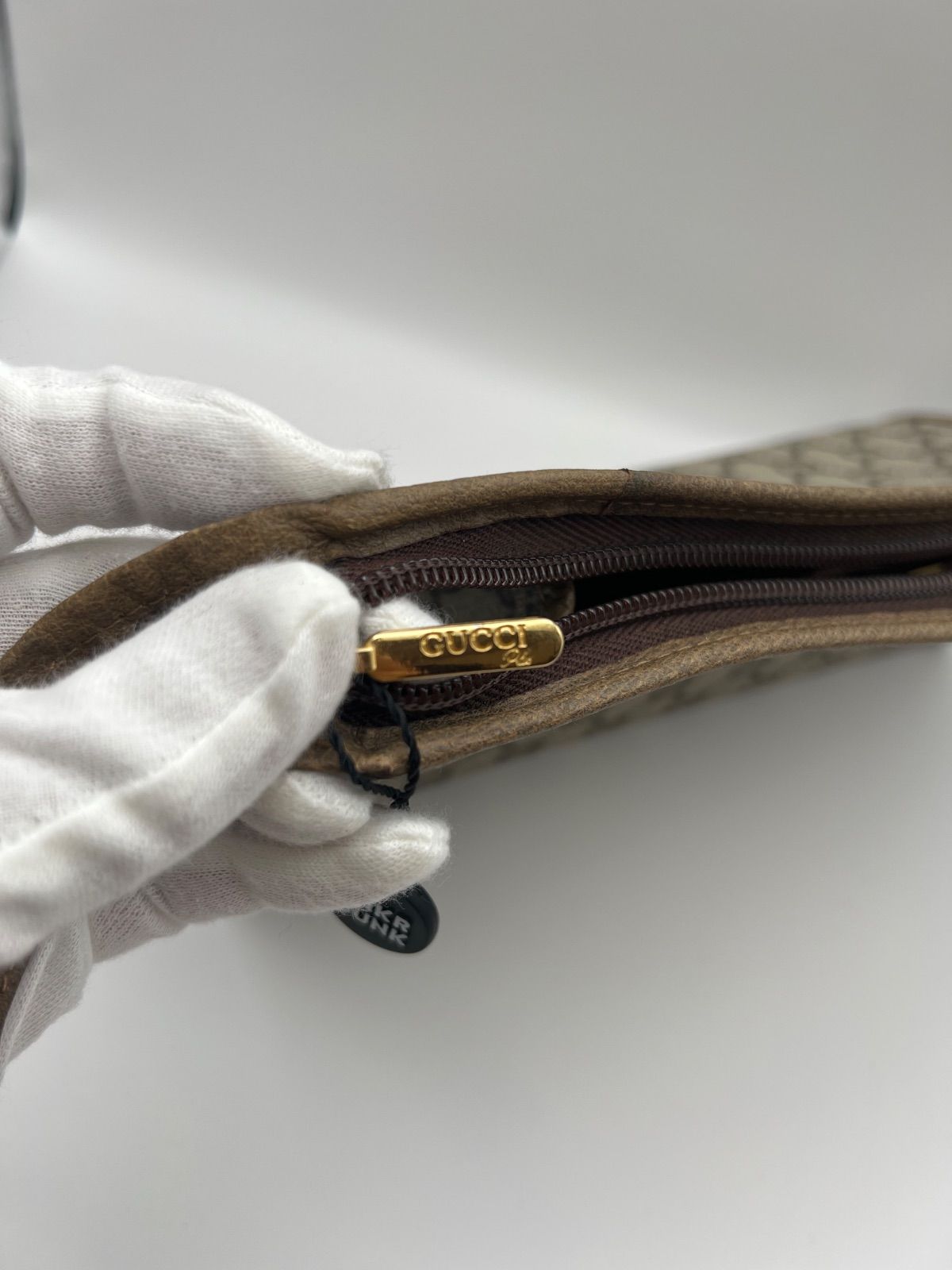 GUCCI PLUS オールドグッチ GG柄 クラッチバッグ セカンドバッグ PVC