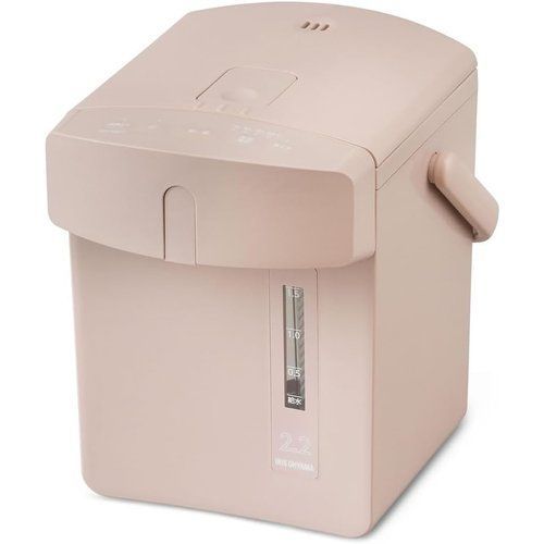 節電対策 アイリスオーヤマ 電気ポット 2.2リットル 小型 安全ロック 空焚き防止機能 保温調整 マイコン式 ピンク IAHD-222-P おしゃれ かわいい 2l