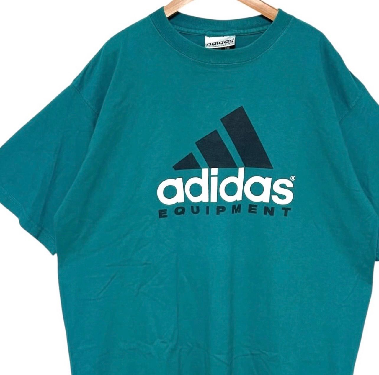 古着 USA製 90s VINTAGE adidas EQUIPMENT T-sh メンズ XLサイズ 90年代 アディダス エクイップメント ストリート アメカジ ビンテージ ヴィンテージ Tシャツ