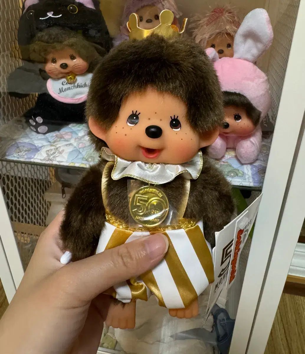モンチッチ 50周年 王冠 男の子 ぬいぐるみ タグ付き 出品