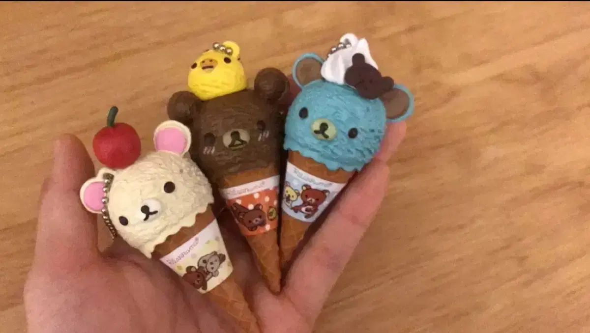 セット)日本古風リラックマアイスクリーム フィギュア ぬいぐるみ