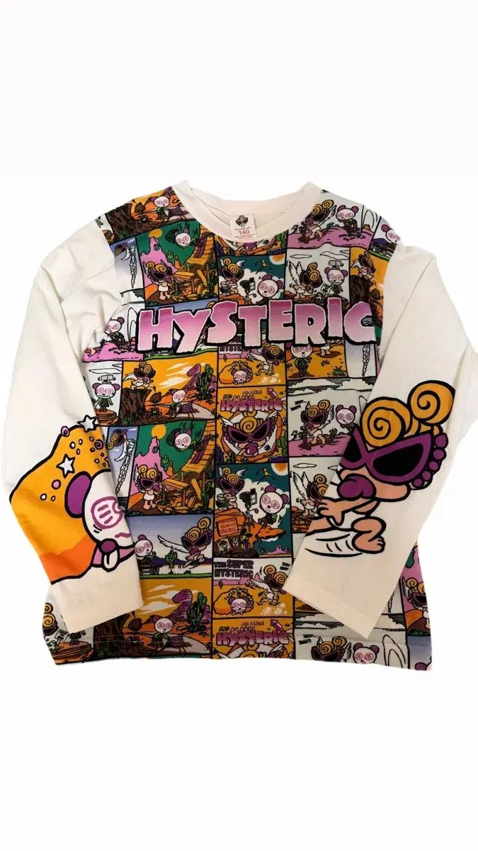 HYSTERIC GLAMOUR(ヒステリックグラマー) ミニ カートゥーン グラフィック ロングスリーブ