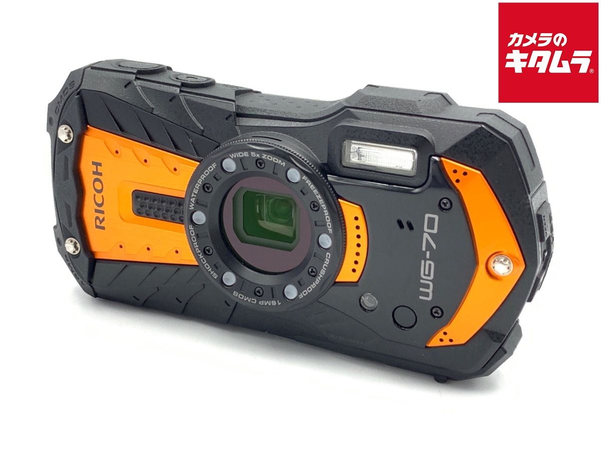 【中古】 【並品】 リコー WG-70 オレンジ