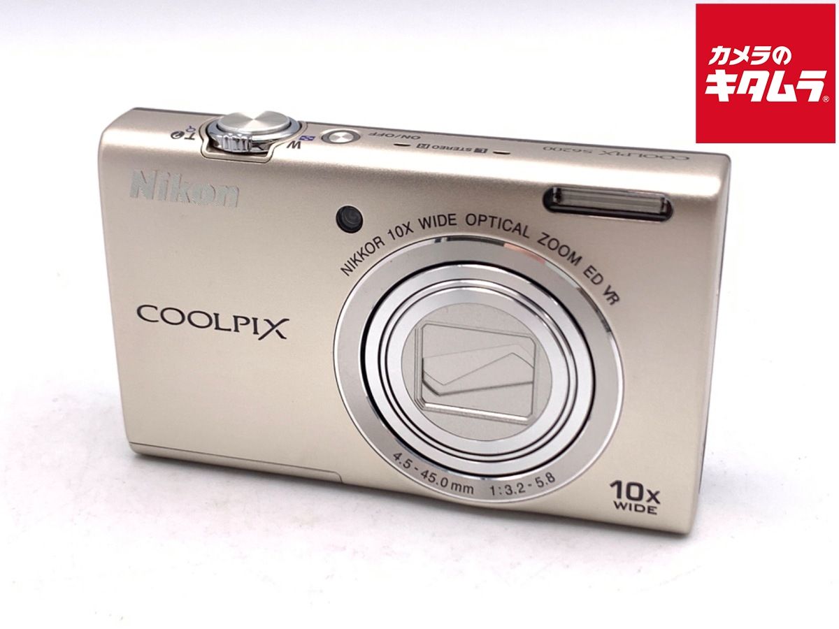 中古】Nikon COOLPIX S6200 プラチナシルバー 撮影枚数・少【美品