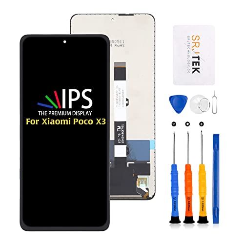 SRJTEK For Xiaomi Poco X3/X3 Pro/X3 Original 液晶パネル画面交換修理用 6.67インチ 液晶パネル LCDディスプレイタッチスクリーン デジタイザー 修理パーツ 工具付きY 68adec29