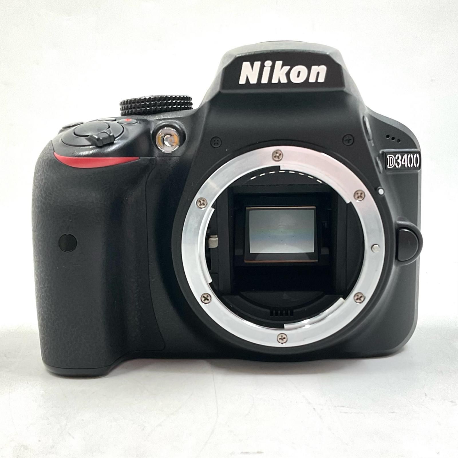 【全額返金保証】【最速発送】Nikon デジタル一眼 D3400 ボディ ブラック 美品 動作確認済
