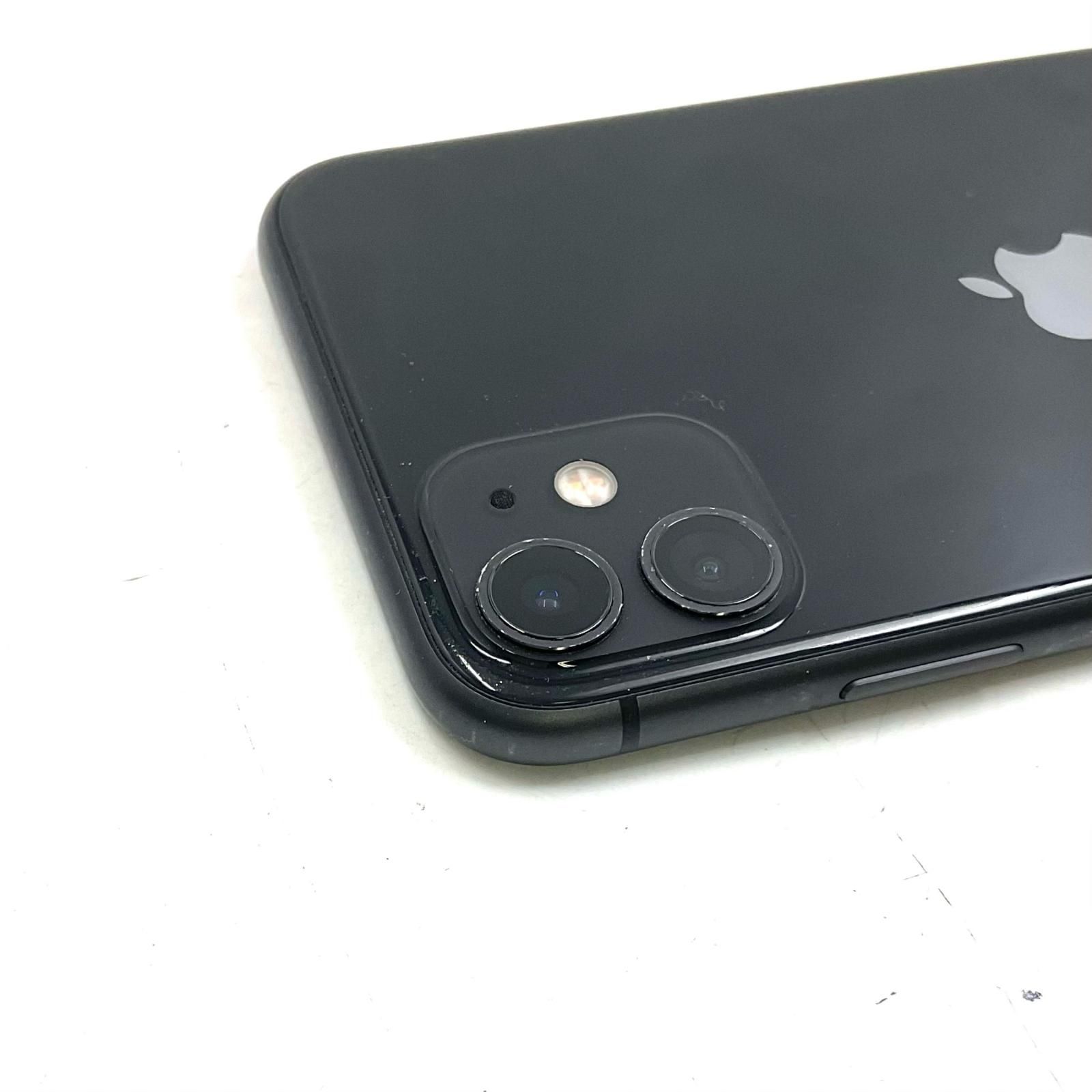 iPhone 11 64GB ブラック SIMフリー 白ロム 動作確認済 - メルカリ