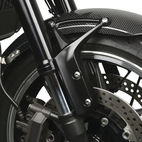 Kazuma Z900RS 2018-2024 用フロントフェンダーアーム 左右セット z900rs SE CAFE 2019 2020 2021 2022 2023 フェンダ（フロント）アーム LH用・RH用セット (マットブラック)kk
