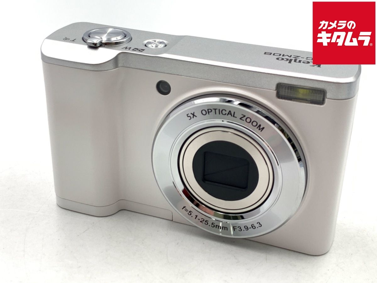 【中古】 【美品】 ケンコー デジタルカメラ KC-ZM08 ホワイト