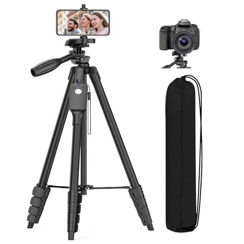 【新品】XXZU 170cm 三脚 スマホ 三脚 カメラ 三脚 遠隔撮影リモコン 収納袋 付き 6段階伸縮 3WAY雲台 さんきゃく スタンド ビデオカメラ 一眼レフ スマートフォン 等に対応 17d00704