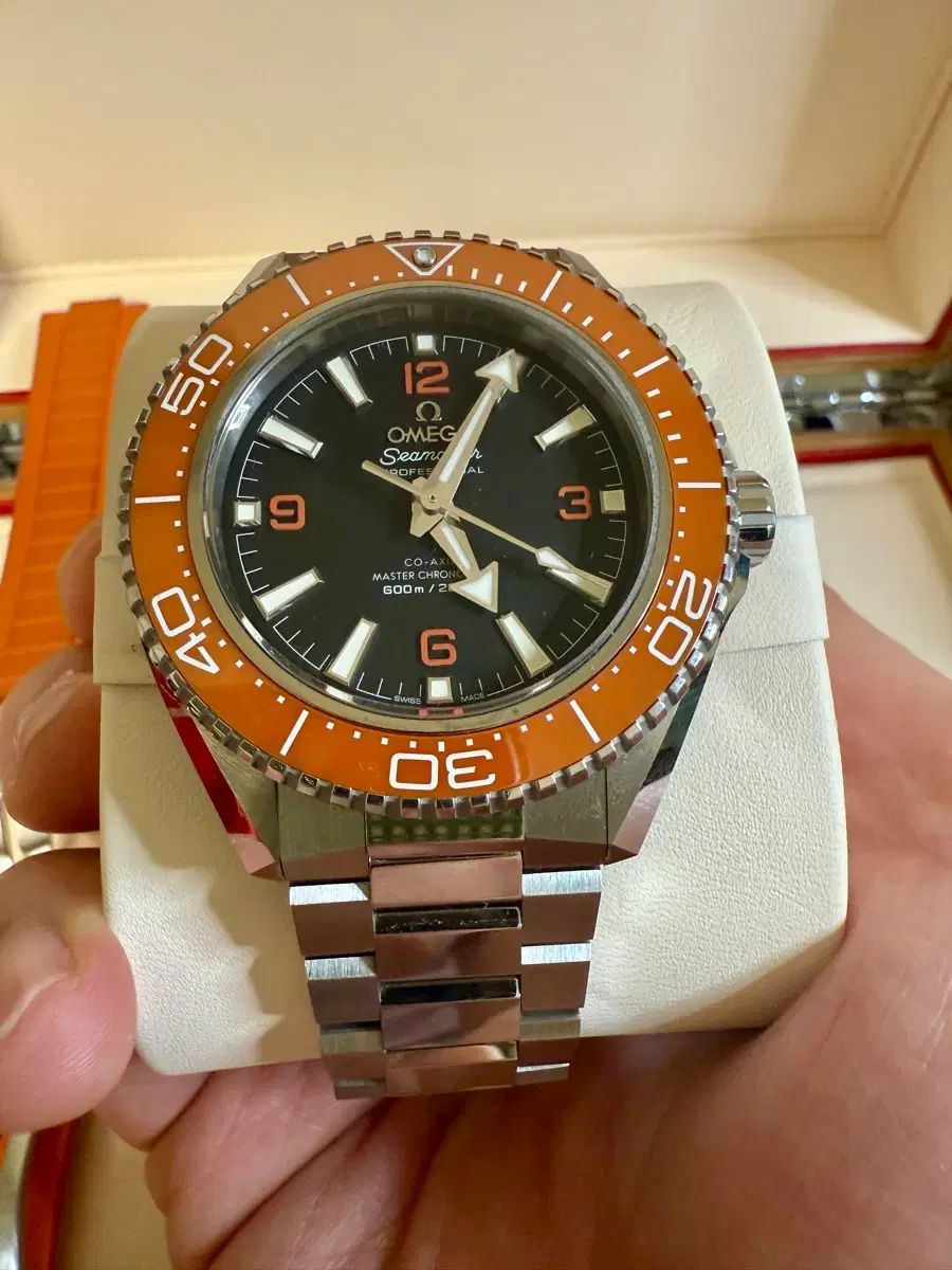 OMEGA GIRLS PLANET（ガルプラ）OCEAN 最新バージョン オレンジ 42mm フルセット 701,910円
