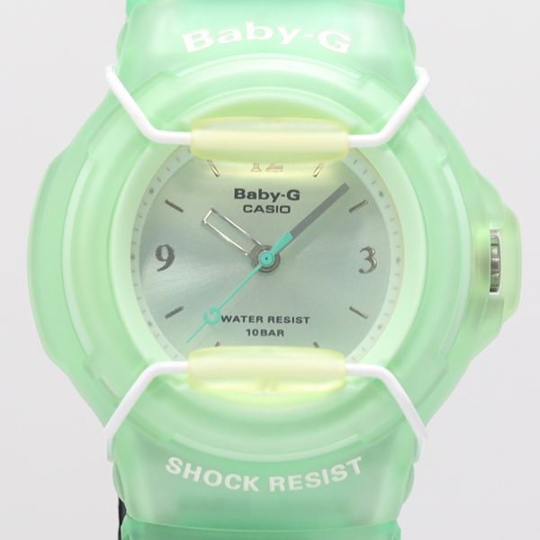 美品 稼働 保箱付 カシオ ジーショック BG-31 QZ グリーン文字盤 レディース腕時計 2550000 5ERY NAM ABC23893