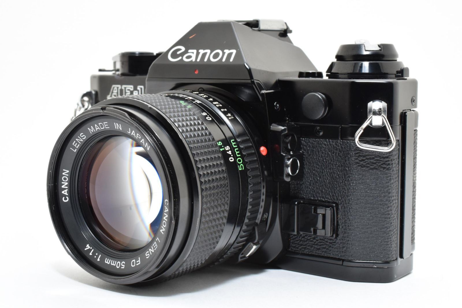 7315 【良品】 Canon Ae-1 Program Black Slr Film Camera New Fd 50mm