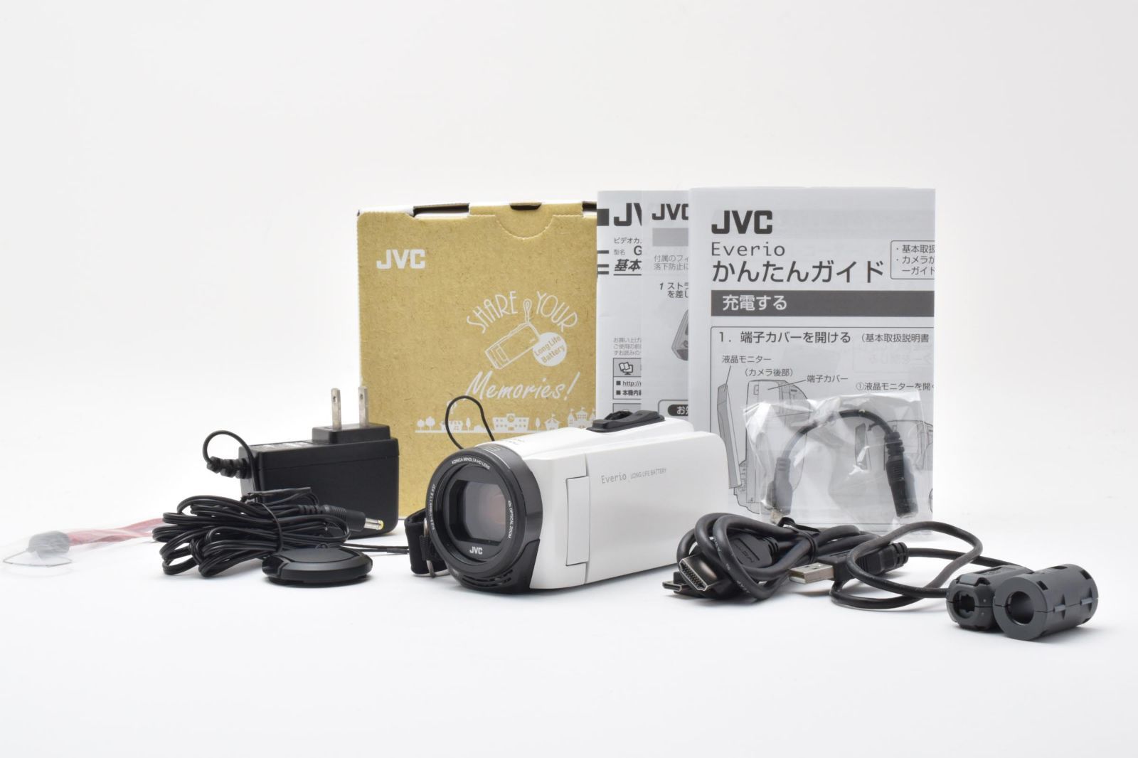 7115 【良品】 Jvc Gz-F270 Camcorder / Video Camera 動作確認済 カムコーダー