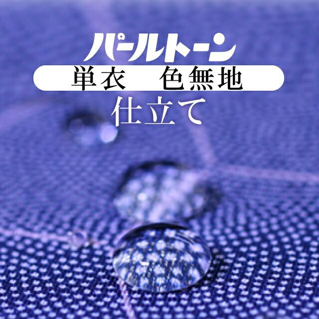 パールトーン加工 お仕立て セット 色無地 撥水 防カビ 防汚 パールトーン ガード加工 単衣 sin3540pt 着物】