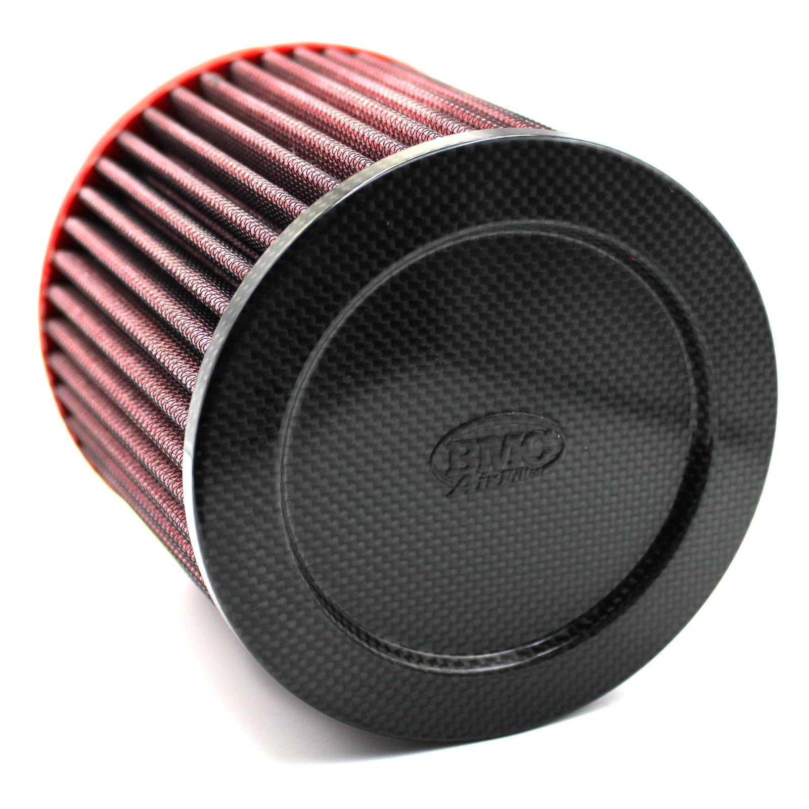 新品 BMC Air Filter バイク 車 エアクリーナー シングルエア カーボントップ Φ76 フィルター長140mm 汎用 コニカルエアフィルター FBSA76-140C