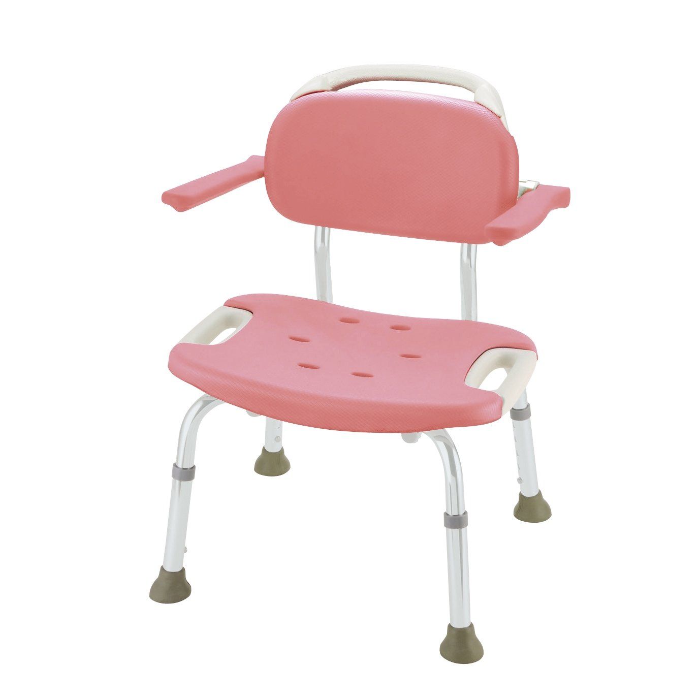 新品 リッチェル やわらかシャワーチェア ワイドタイプ 肘掛付 ピンク