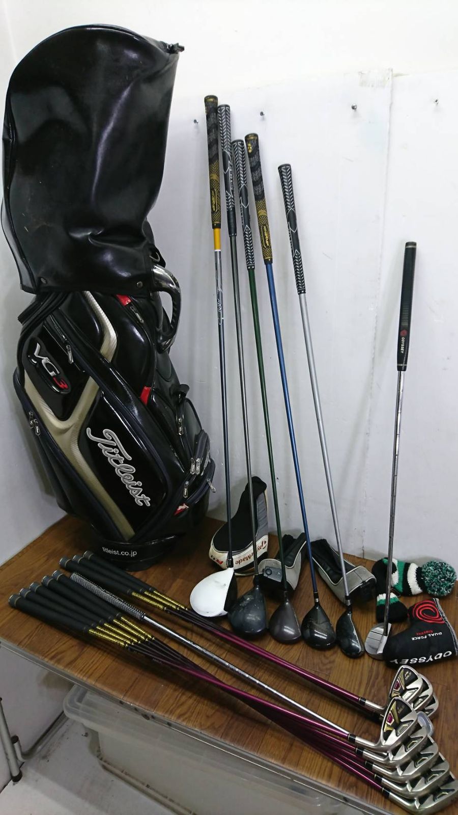 H58638 Ｔitleist YONEX他 キャディバッグ クラブテーラーメイドR11/ROYAL　DTP/