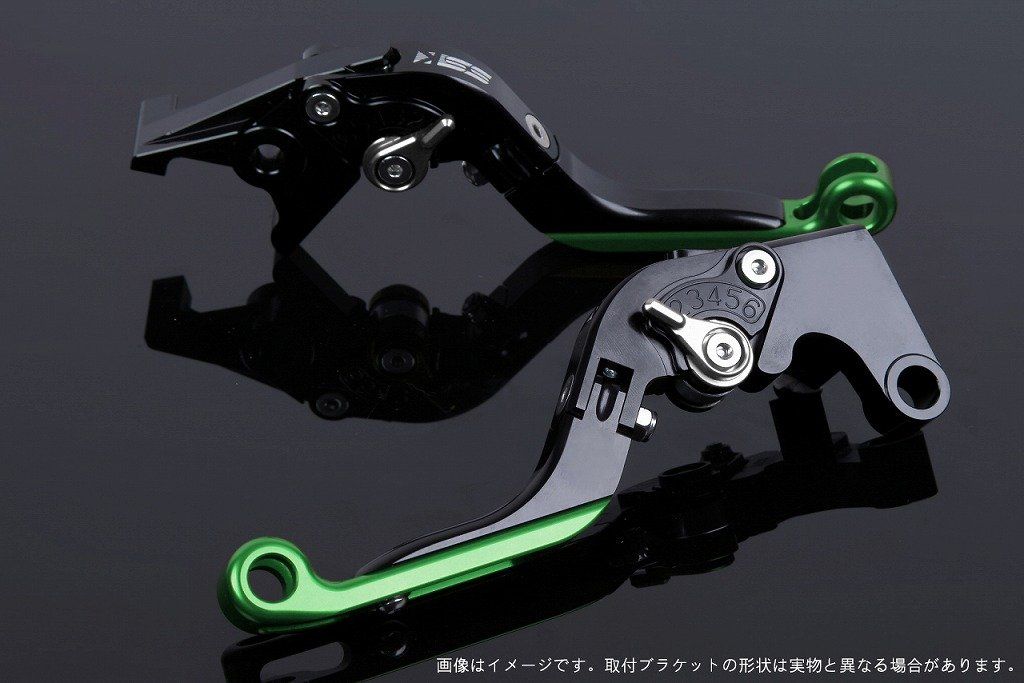 新品 SSK スピードラ アジャストレバーセット 可倒延長式 レバー本体カラー:ブラック アジャスターカラー:シルバー エクステンションカラー:グリーン YAMAHA XMAX