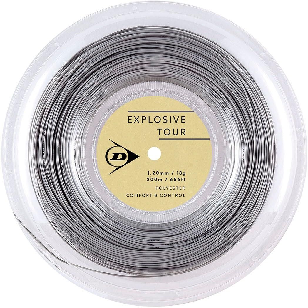 新品 ダンロップ(DUNLOP) テニス 硬式テニス ストリング EXPLOSIVE TOUR（エクスプロッシブ・ツアー）ロール 200m グレー 1.20/18G DSTA12031 19,853円