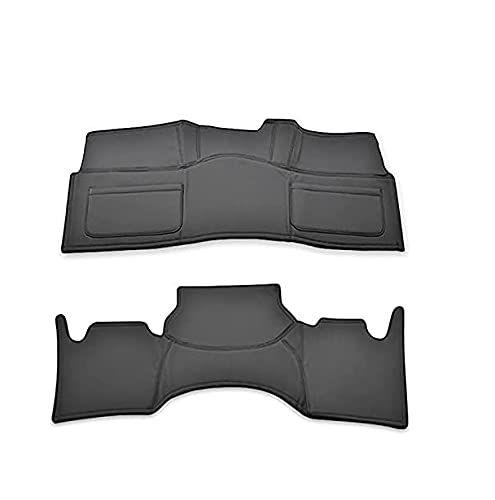 HELIOS【標準用】200系ハイエース用 S-GL フロント&リア デッキカバー セット 2P PVCブラックレザー 内装 カスタムパーツ トヨタ ナロー(沖縄・離島の方不可)